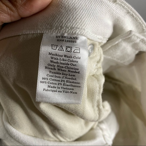 Everlane Women's Off-White Skinny Denim Jeans - Picture 5 of 6